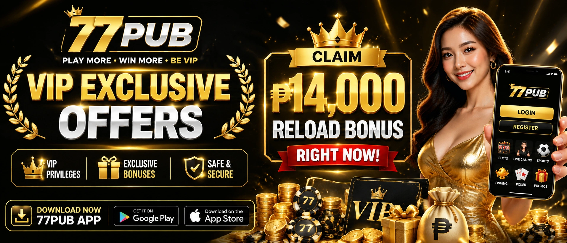 77pub promotion banner