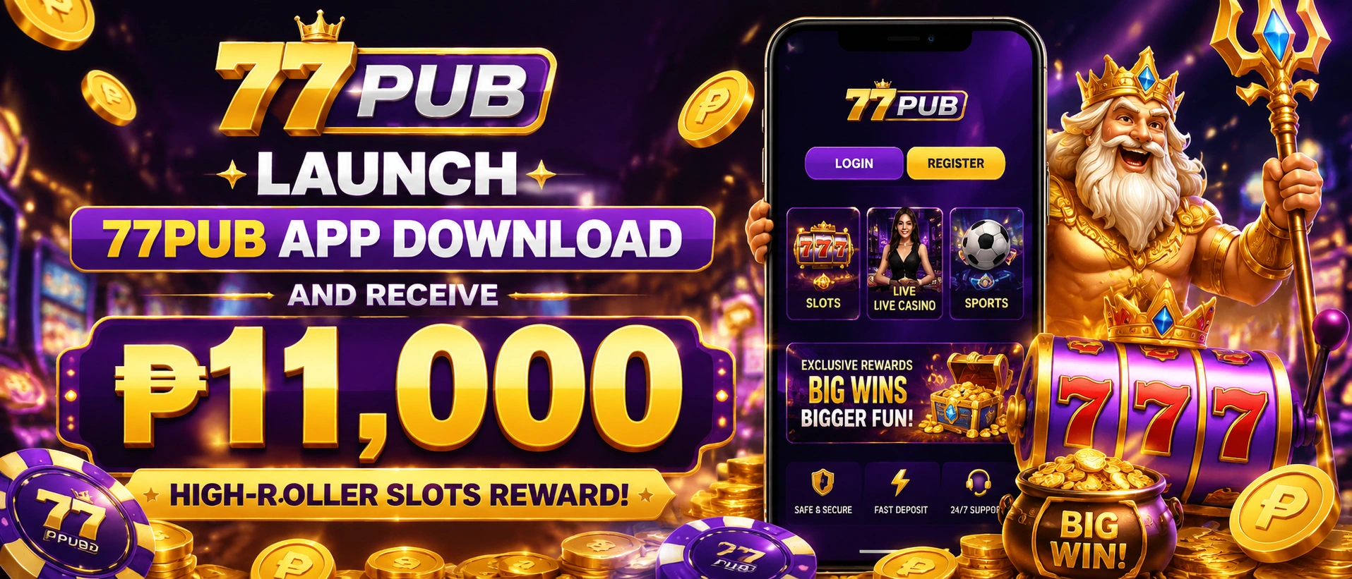 77PUB slot game preview 2