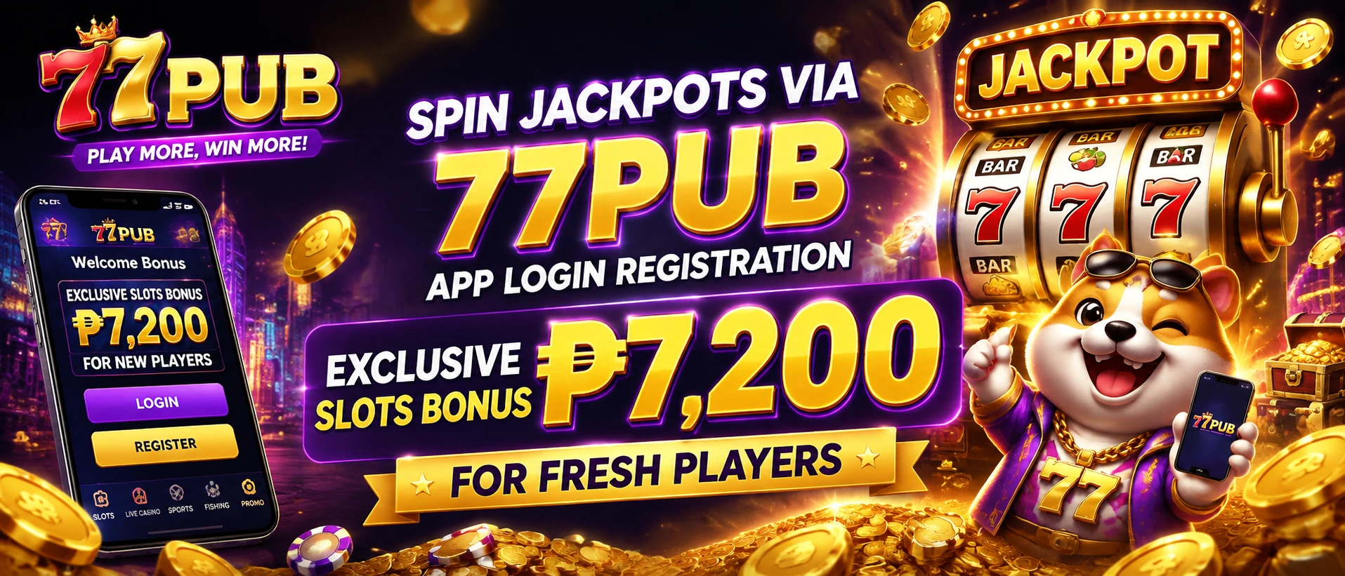 77PUB slot game preview 3